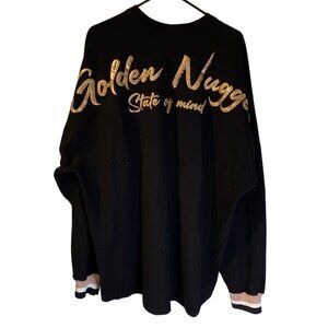 Spirit Jersey Men's Golden Nugget Las Vegas Casino Sweatshirt Size XXL Black
